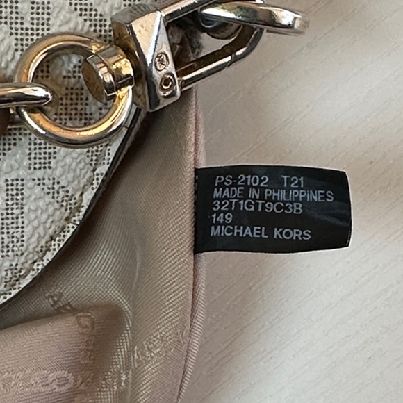 Michael Kors Cream and Brown Crossbody Bag - Picture 10 of 10